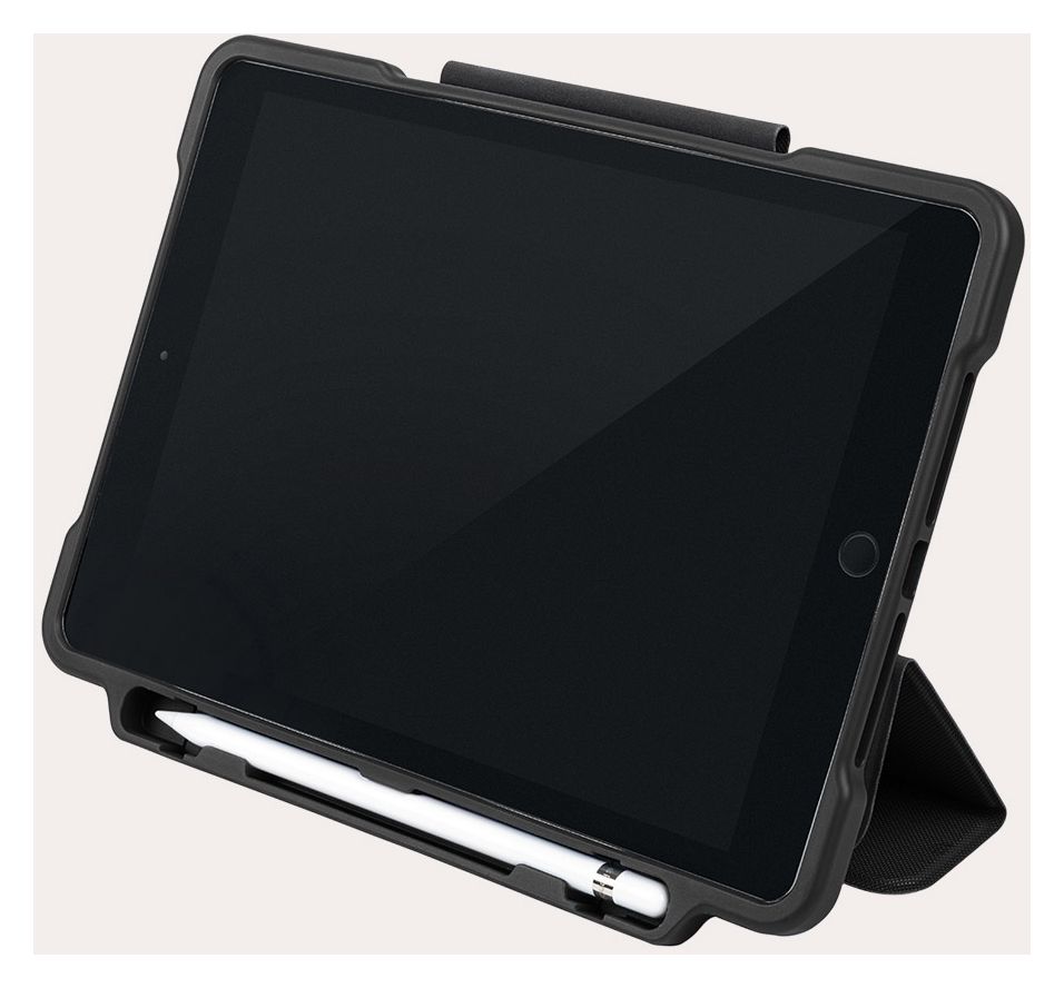 Alunno Folio aus Kunststoff für Apple iPad 7./8./9.Gen bis 25,9 cm (10.2") (Schwarz) 