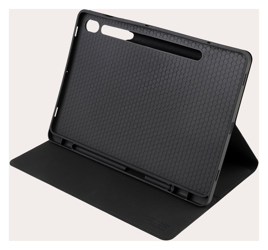 Gala Folio aus Nylon, Thermoplastische Polyurethane (TPU) für Samsung Galaxy Tab S9 (11") 2023, Tab S9 FE (10,9") 2023 bis 27,9 cm (11") Kratzresistent mit Magnetverschluss (Grau) 