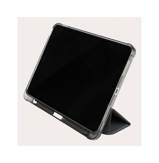 Satin Folio aus Polycarbonat, Thermoplastische Polyurethane (TPU) für Apple iPad A16 und iPad 10.Gen bis 27,7 cm (10.9") Schockresistent (Grau, Transparent) 