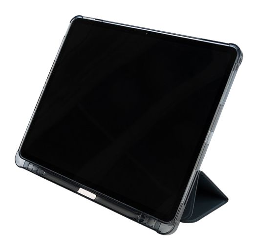 Satin Folio aus Kunststoff für Apple iPad Air 13 Zoll M2/M3 bis 33 cm (13") Schockresistent (Dunkelblau) 
