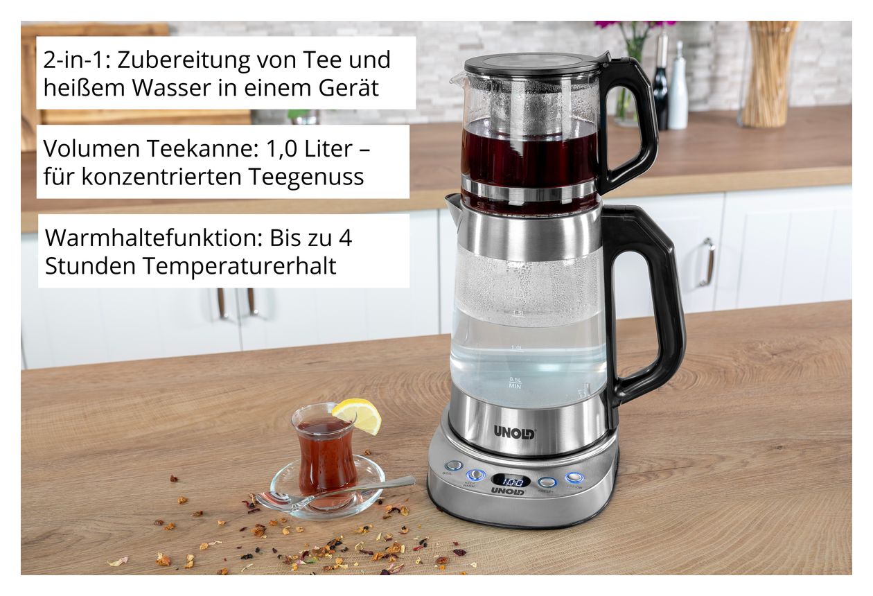 18215 Samowar Selin 1,7 l Wasserkocher 1800 W  (Edelstahl) 