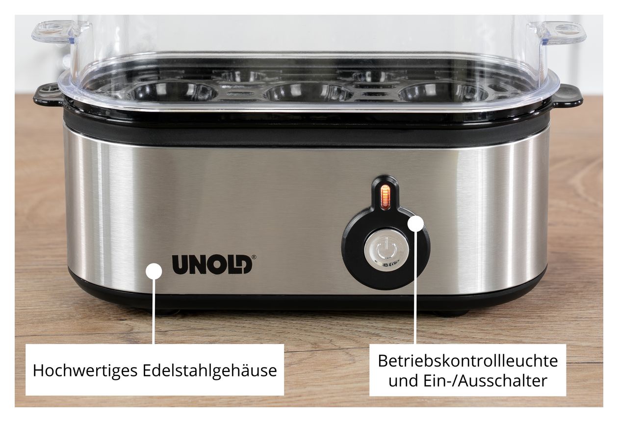 38610 Mini Eierkocher für 3 Eier  (Edelstahl) 