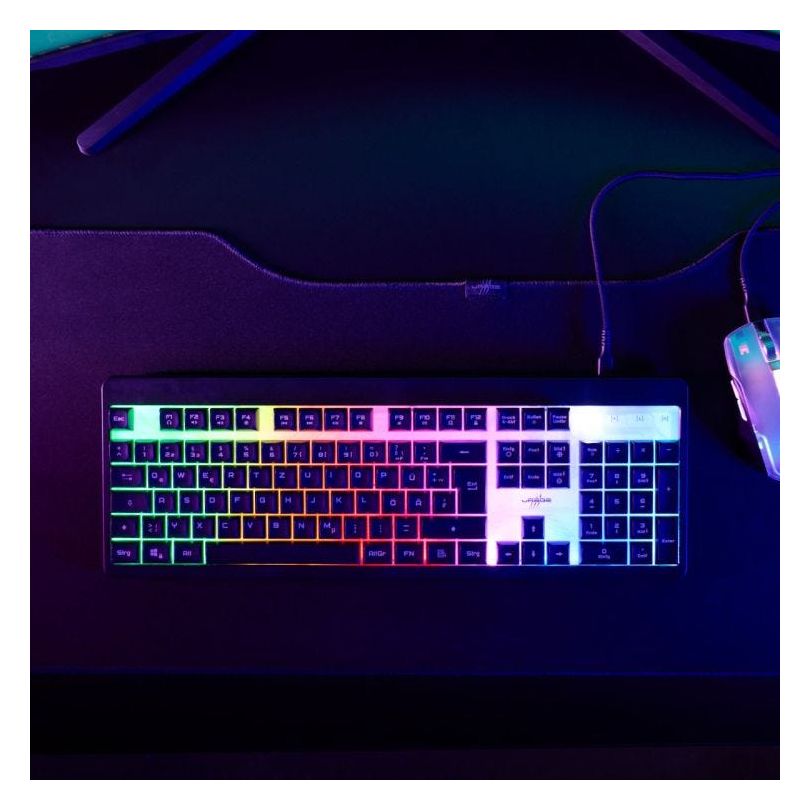 Exodus 215 Illuminated RGB-LED Gaming Tastatur USB  (Schwarz) 