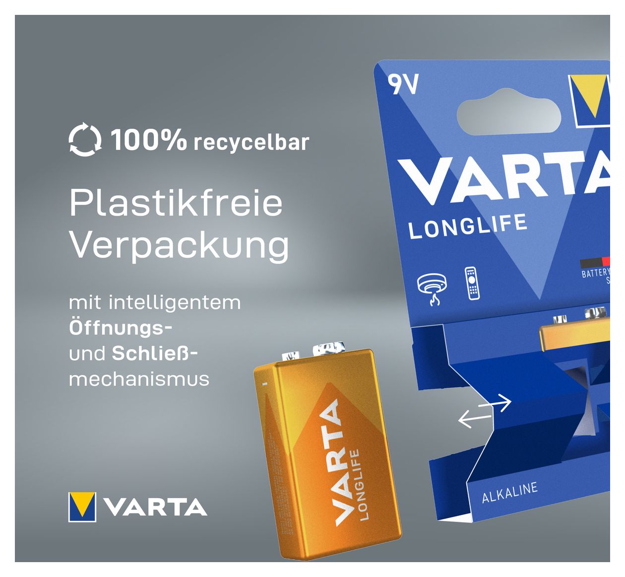 Longlife Batterie E-Block Alkali 9 V 1 Stück 