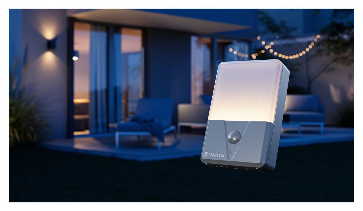 Motion Sensor Outdoor Light Twin Pack LED Wandbeleuchtung für den Außenbereich Warmweiß Batterie 