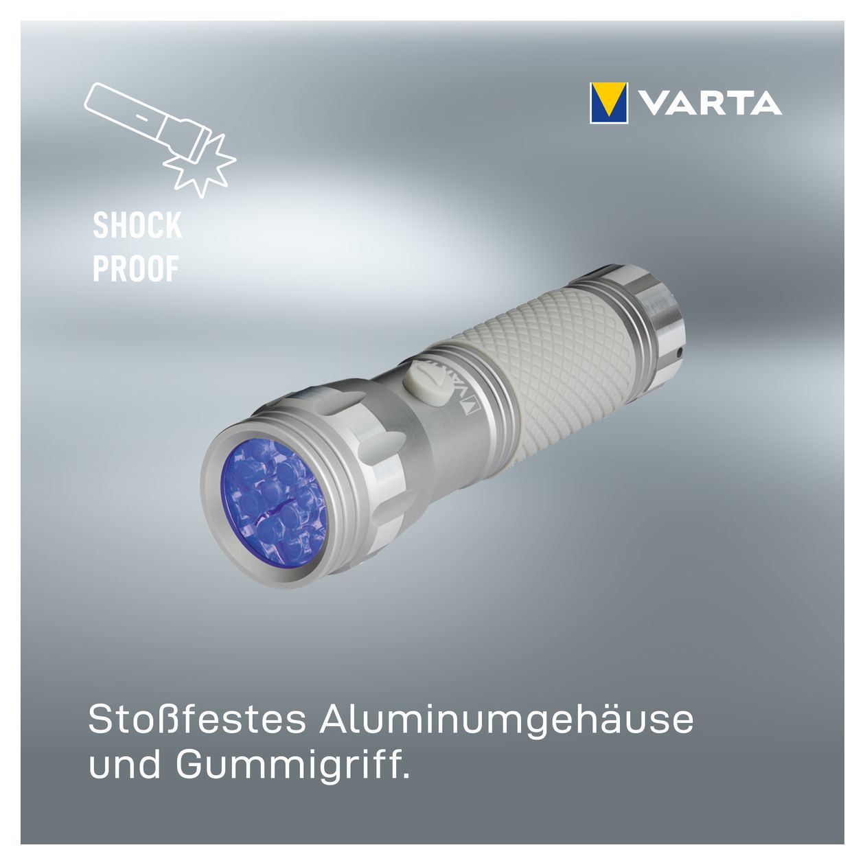 UV Taschenlampe LED inkl. 3x AAA Batterien, UV Light, zum Prüfen & Verifizieren Banknoten, Fingerabdrücken, Hygienehelfer, zum Erkennen von Schmutzrückständen & Urin von Haustieren 