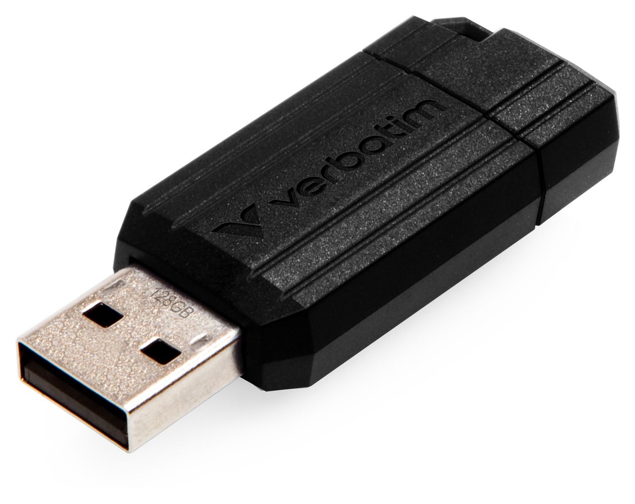 PinStripe USB Typ-A Stick 128 GB  (Schwarz) 