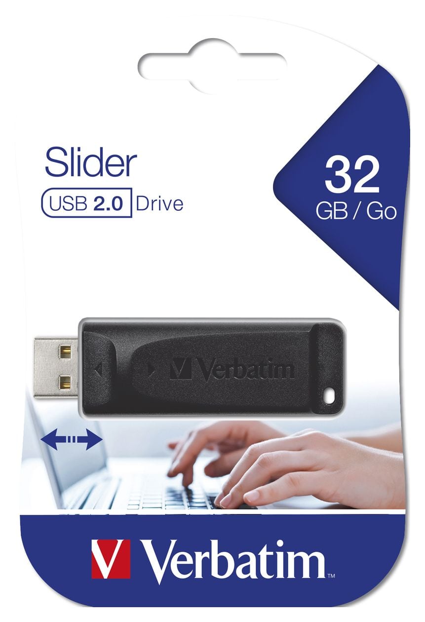 Slider USB Typ-A Stick 32 GB  (Schwarz) 
