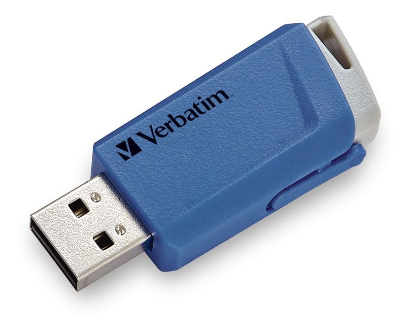 Store 'n' Click USB Typ-A Stick 32 GB  (Blau, Grau, Rot) 