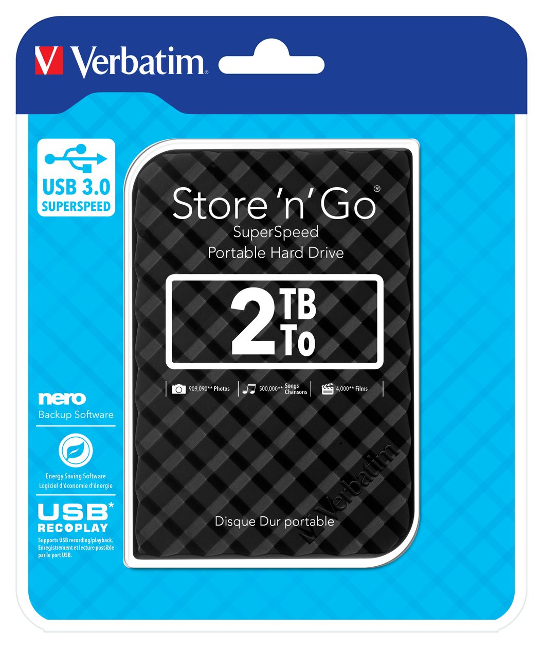Store 'n' Go 2 TB externe Festplatte Micro-USB B  (Schwarz) 