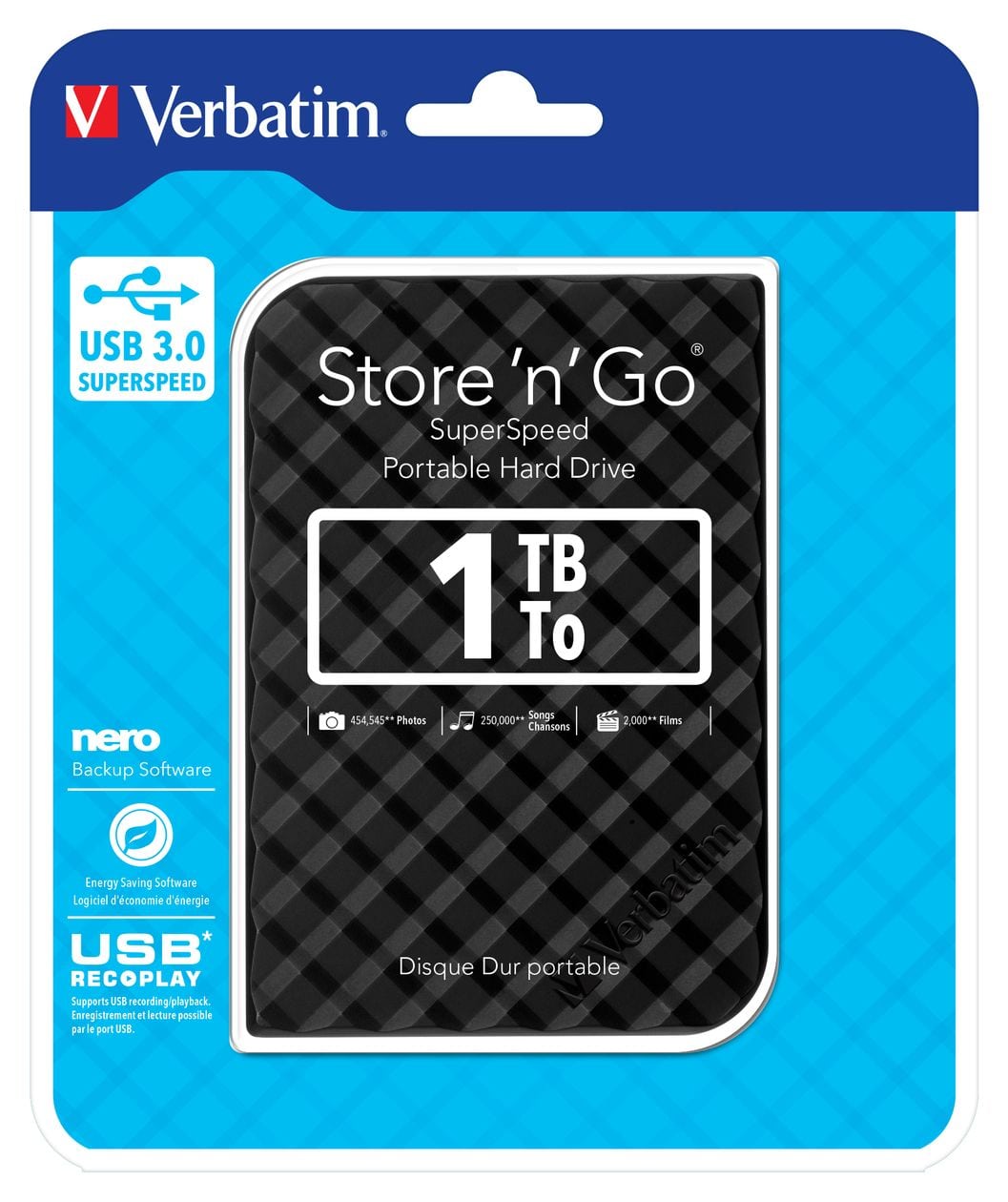 Store 'n' Go USB 3.0 1 TB externe Festplatte  (Schwarz) 