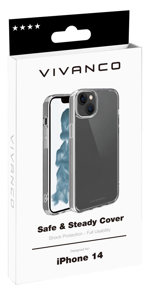 Safe and Steady Cover für Apple iPhone 14  (Transparent) 