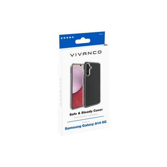 Safe and Steady Cover für Samsung Galaxy A14 5G  (Transparent) 