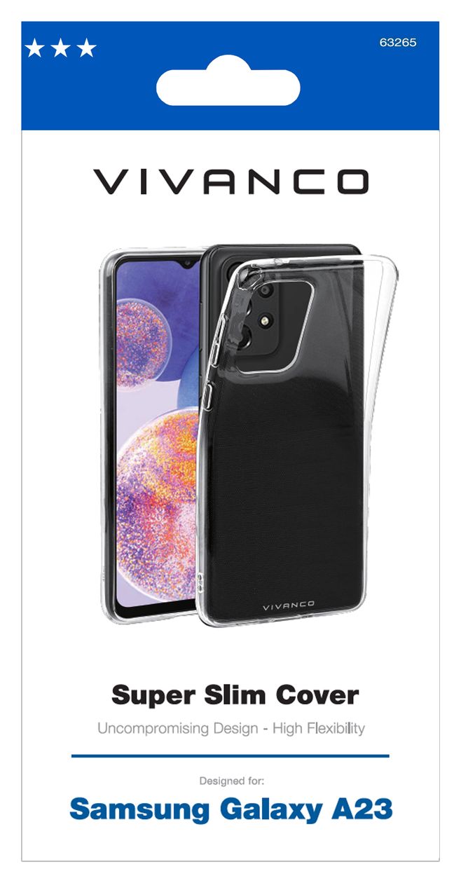 Super Slim Cover für Samsung Galaxy A23  (Transparent) 