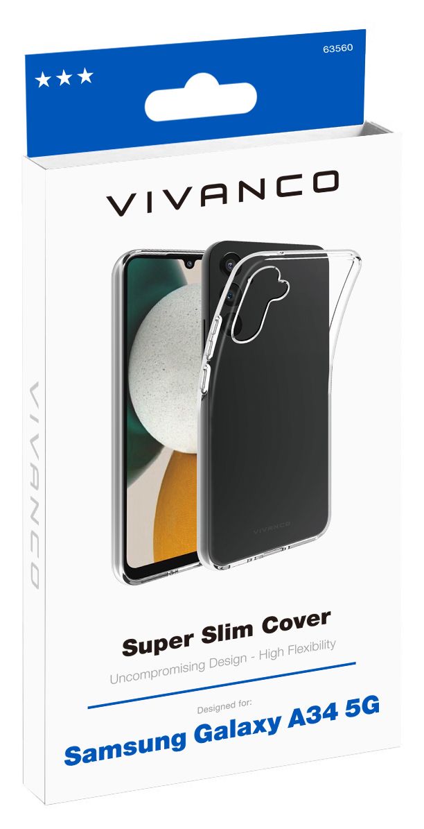Super Slim Cover für Samsung Galaxy A34 5G  (Transparent) 