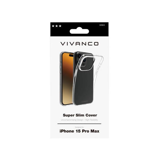 Super Slim Cover für Apple iPhone 15 Pro Max  (Transparent) 