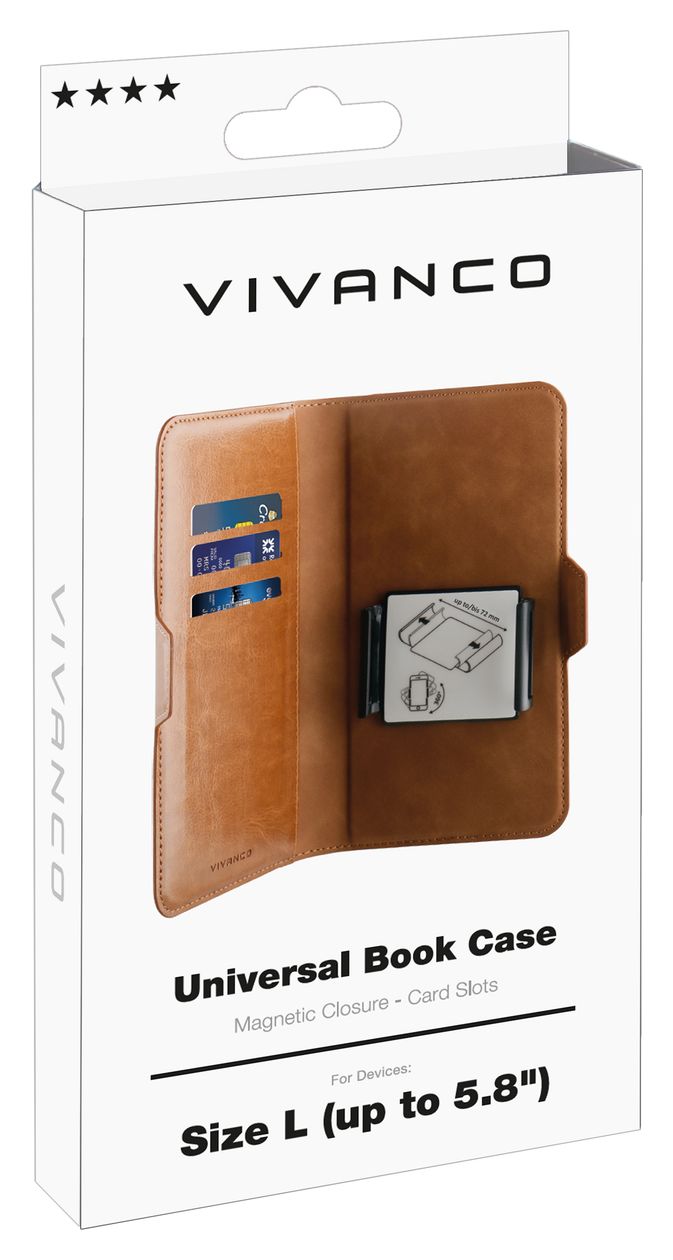 Universal Book Folio für Jede Marke Universal  (Braun) 