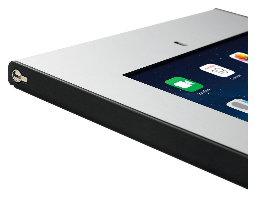 PTS1214 TabLock Tablethalterung aus Aluminium, Stahl für Apple iPad Air 1./2.Gen, iPad Pro 9.7 Zoll und iPad 6.Gen bis 24,6 cm (9.7")  (Silber) 