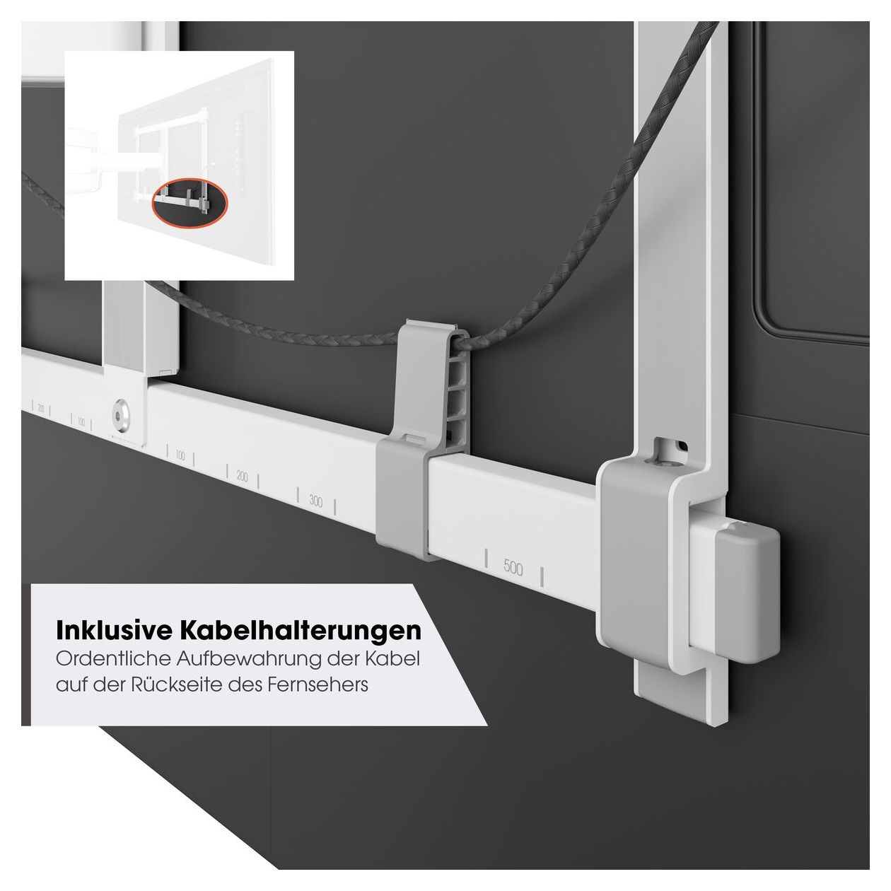 TVM5645 schwenkbare Wand Halterung 180° bis 195,6 cm (77") 45 kg 
