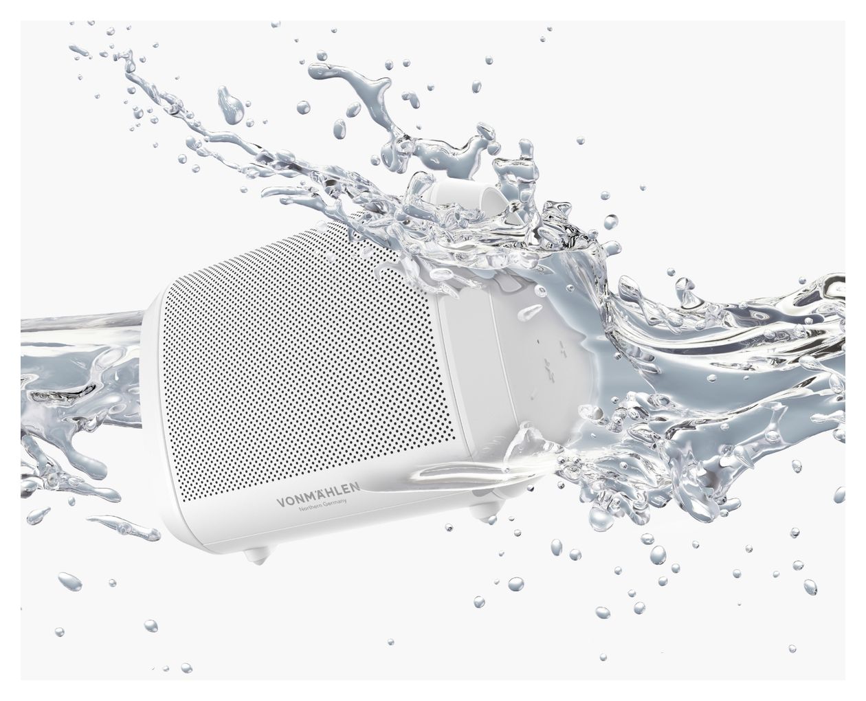 Air Beats Mini Bluetooth Lautsprecher IPX6 Laufzeit bis 13 h  (Weiß) 