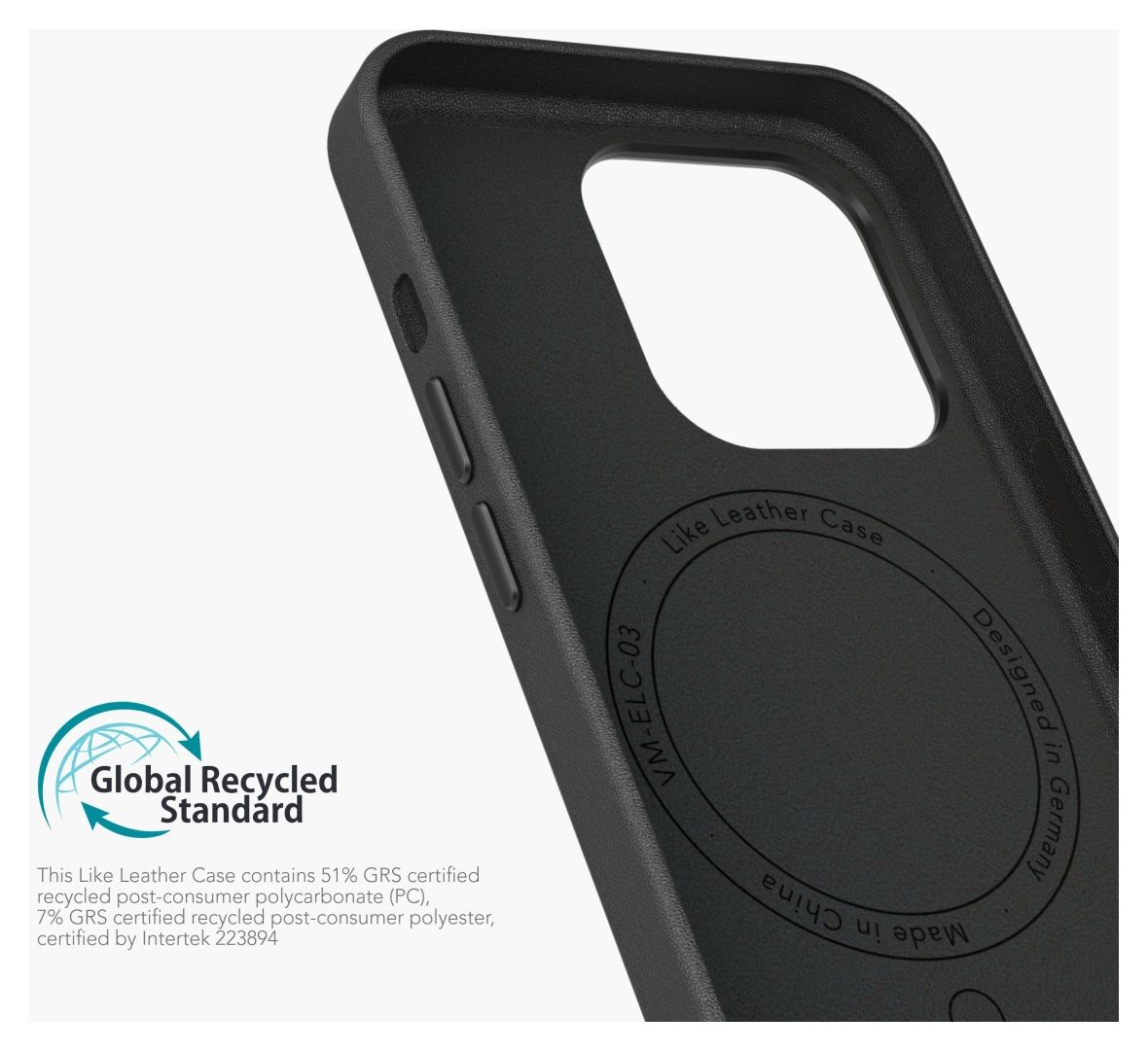 Like Leather Case Cover für Apple iPhone 16 Pro  (Schwarz) 