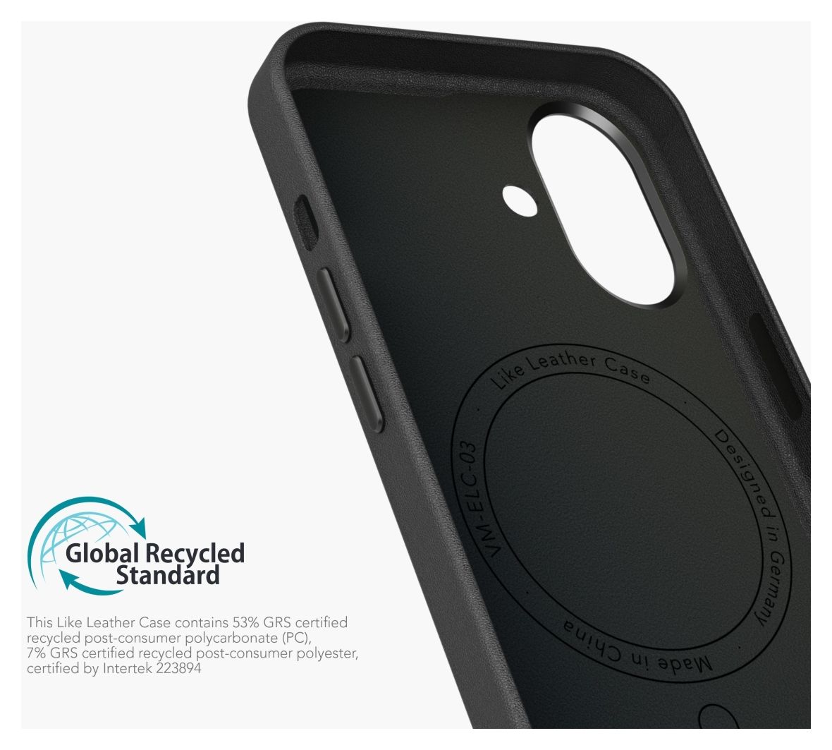 Like Leather Case Cover für Apple iPhone 16 Plus  (Schwarz) 