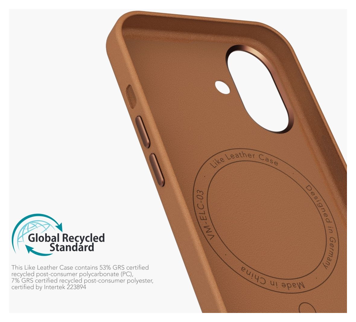 Like Leather Case Cover für Apple iPhone 16  (Braun) 