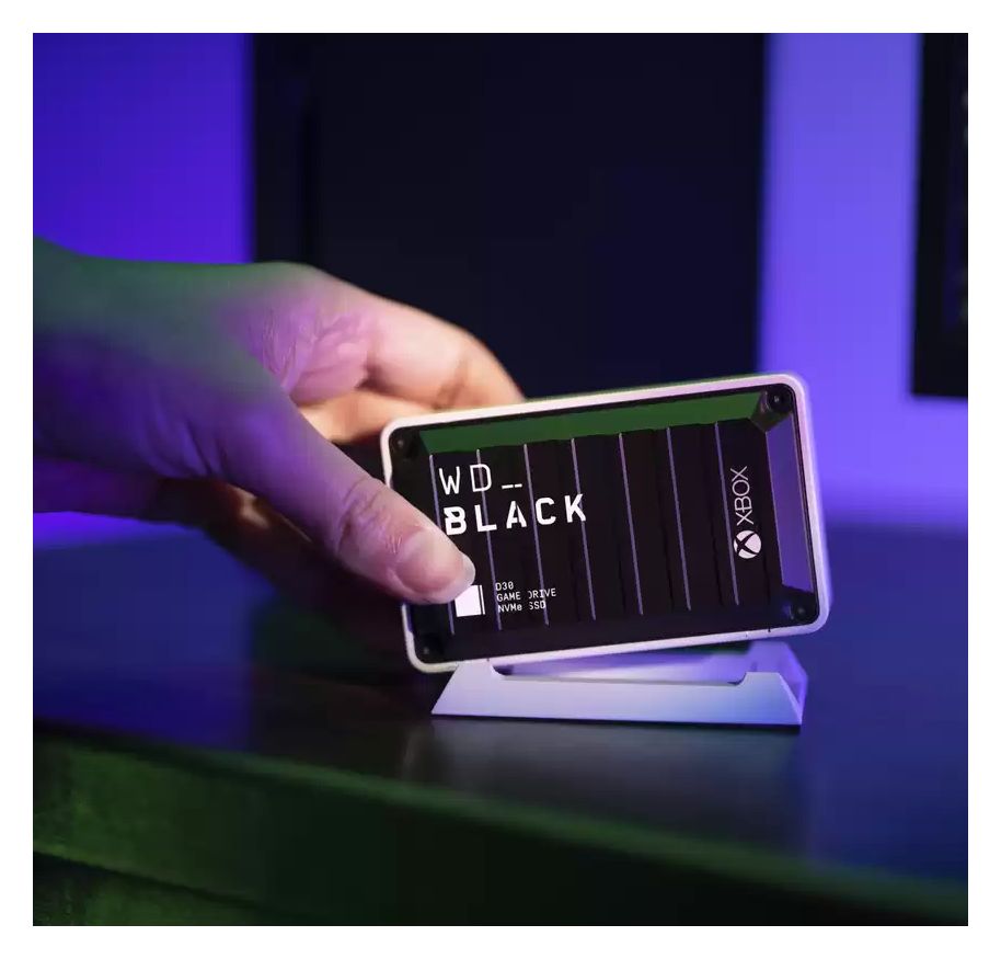 Digital Black D30 Game Drive Xbox 2 TB SSD  (Schwarz, Weiß) 