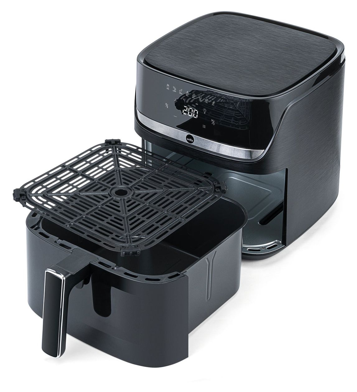 AF3B-80P Crispier Heißluftfritteuse 8 l 2000 W  (Schwarz) 
