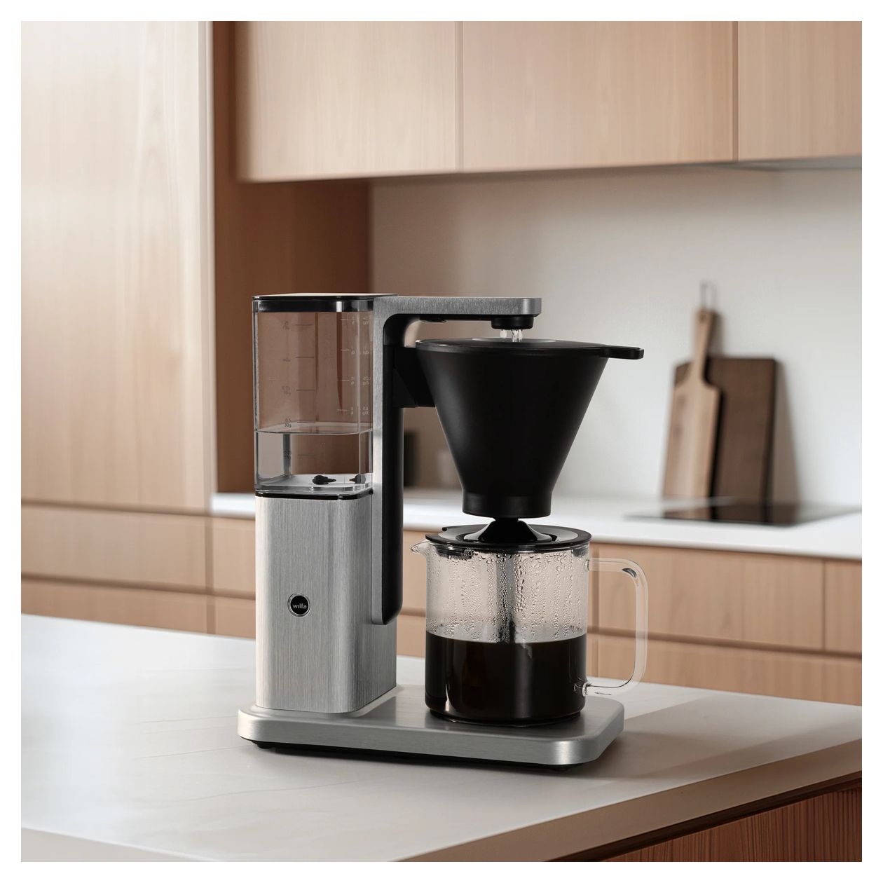 CM10APA-M125 10 Tassen Filterkaffeemaschine 1,2 l (Aluminium, Schwarz, Transparent) 