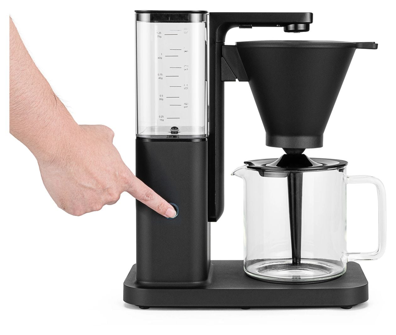CM10B-A125 10 Tassen Filterkaffeemaschine 1,2 l (Schwarz, Transparent) 