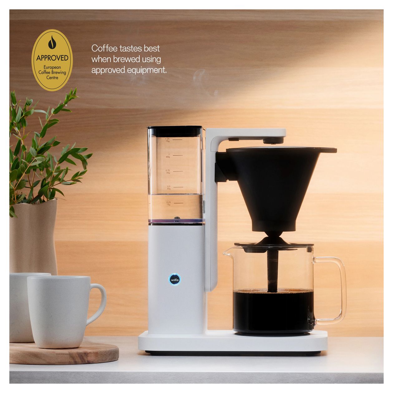 CM10W-A125 10 Tassen Filterkaffeemaschine 1,2 l (Schwarz, Transparent, Weiß) 
