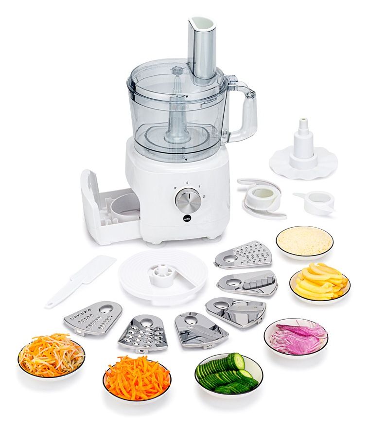 FP2-1000W 1000 W Küchenmaschine 1,2 l  (Transparent, Weiß) 