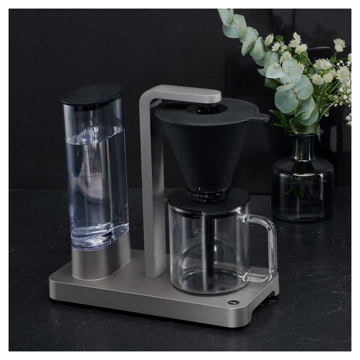 Performance CM7T-125 10 Tassen Filterkaffeemaschine 1,2 l  (Grau) 