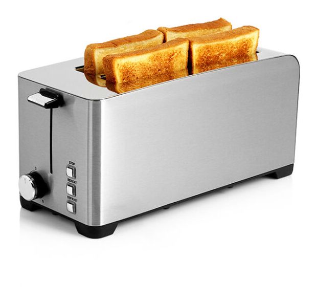 TOL-1400S Toaster 1400 W 4 Scheibe(n) 5 Stufen  (Silber) 