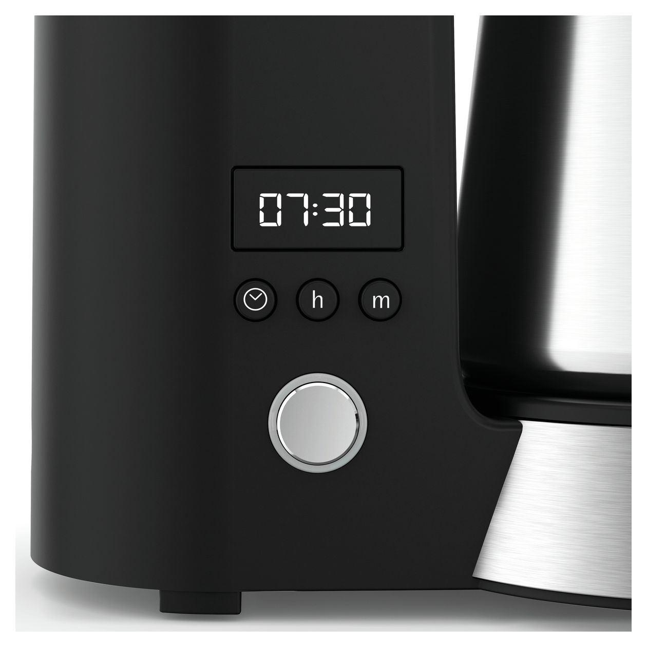 KÜCHENminis Aroma Thermo to go 5 Tassen Filterkaffeemaschine 0,6 l  (Schwarz, Chrom) 