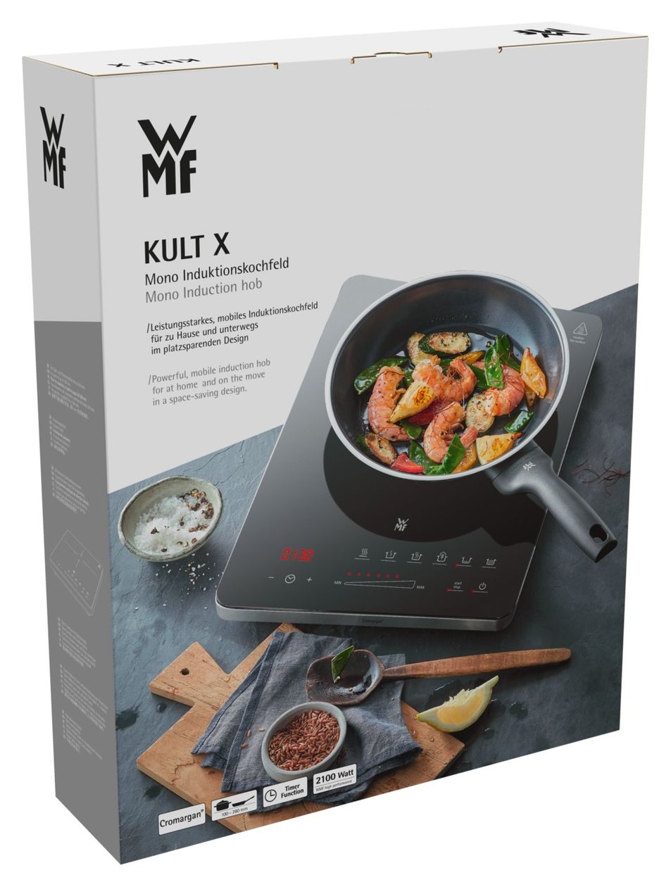 KULT X Mono mobiles Induktionskochfeld Timer-Funktion bis 280mm 