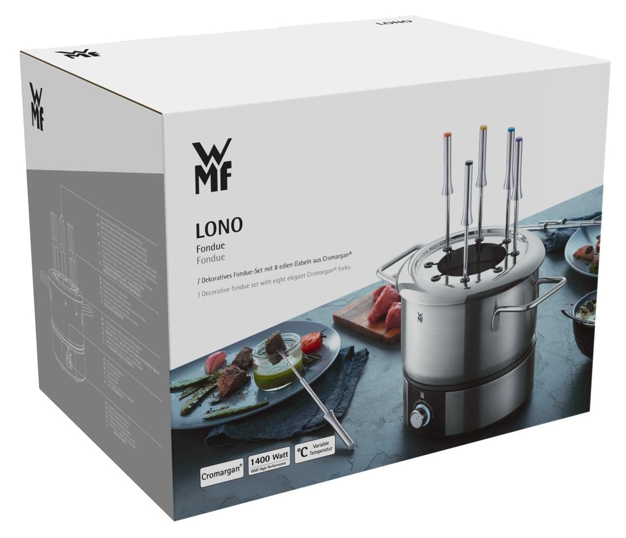 Lono Fondue-Set 8 Person(en) 1400 W 