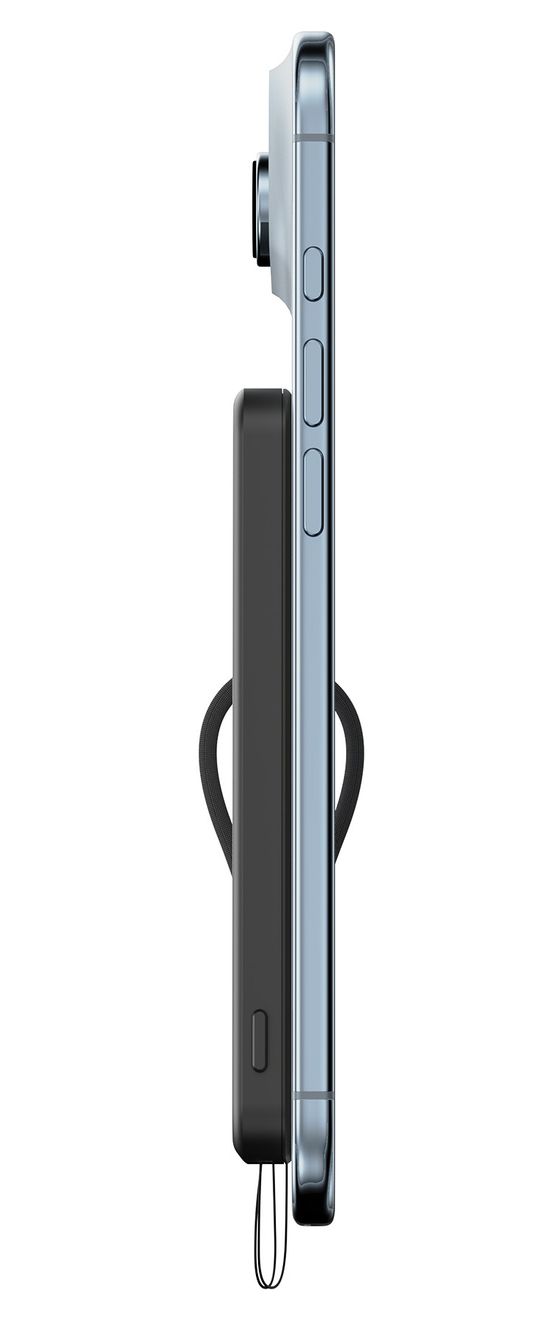 MagFix Pro 5000 mAh Powerbank USB Typ-C Kabelloses Laden  (Schwarz) 