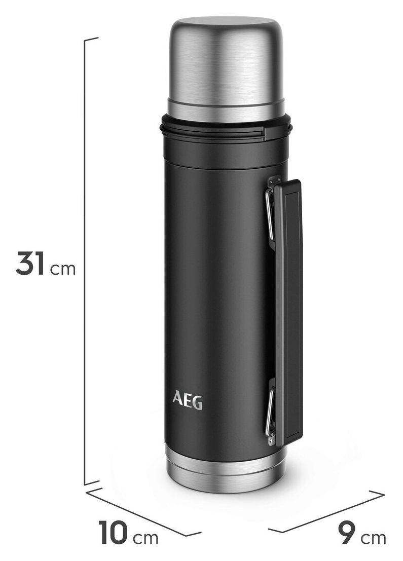 ATHJ02 Thermosflasche 1 l   (Schwarz) 