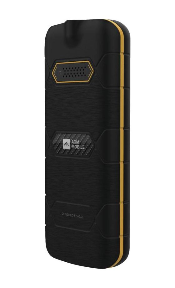 M9F Floating 4G Smartphone 6,1 cm (2.4 Zoll 2 MP Dual Sim  (Schwarz, Orange) 