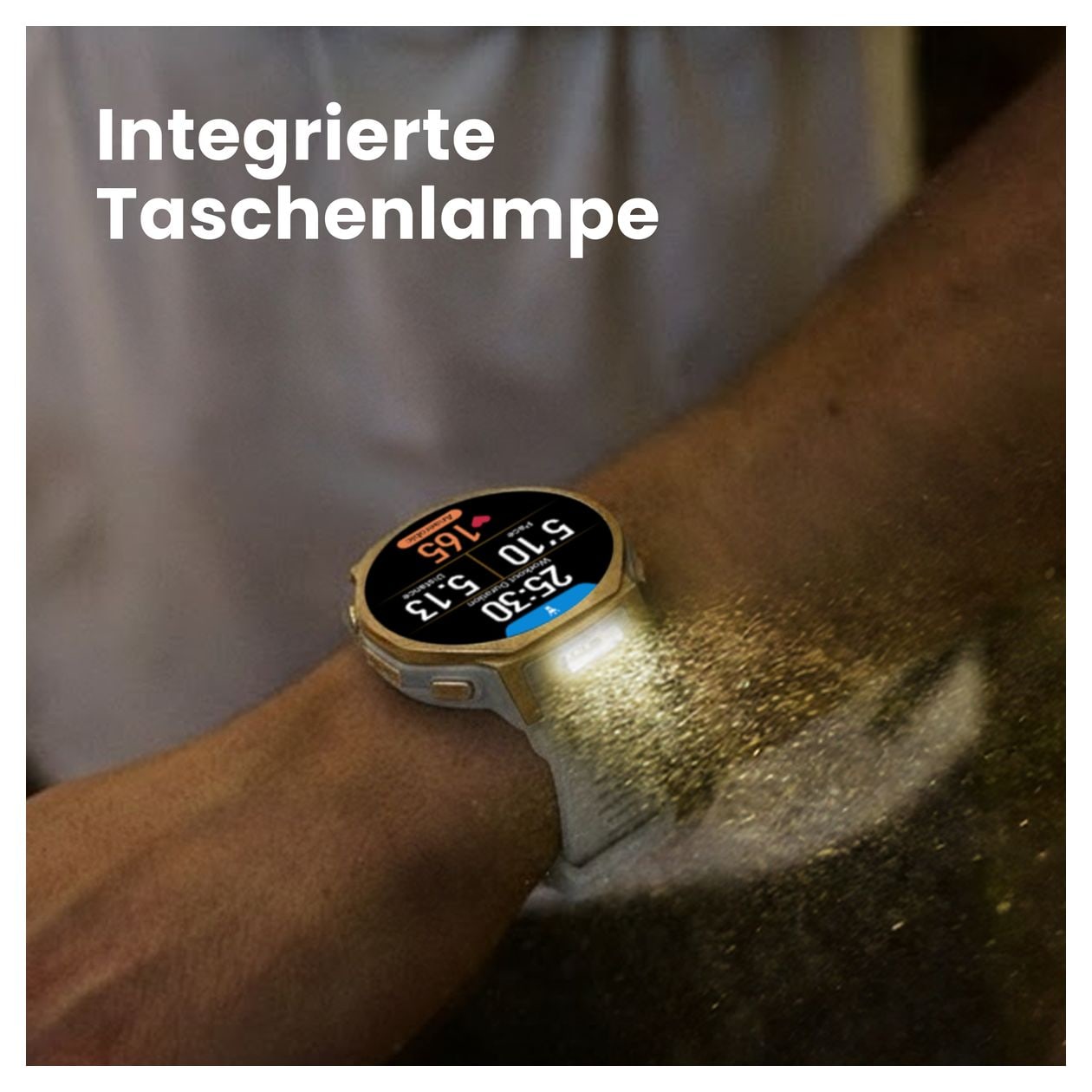 T-Rex 3 Pro Digital 44 mm Smartwatch Rund 353 ppi  (Schwarz) 