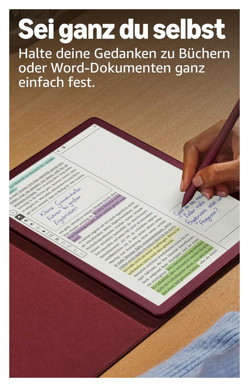 Kindle Scribe Colorsoft E-Reader 27,9 cm (11 Zoll) 64 GB  (Bordeaux) 