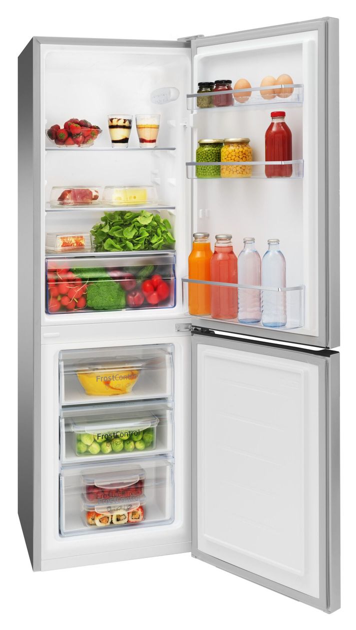 KGCL384159E 109 l / 24 l Kühl-Gefrierkombi freistehend 121 kWh Jahr  (Edelstahl) 