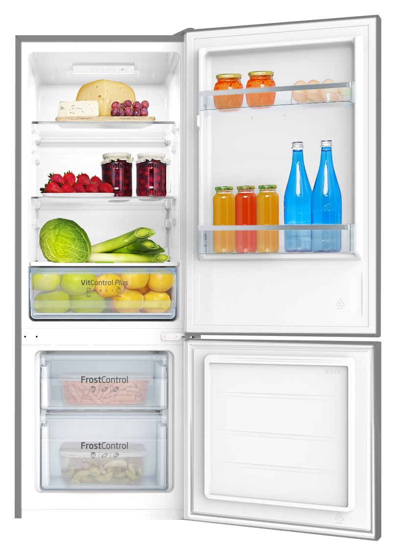 KGCL384160E 153 l / 52 l Kühl-Gefrierkombi freistehend 191 kWh Jahr  (Edelstahl) 