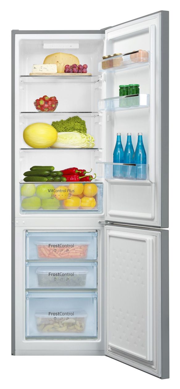 KGCL387165E 187 l / 75 l Kühl-Gefrierkombi freistehend 109 kWh Jahr  (Edelstahl) 