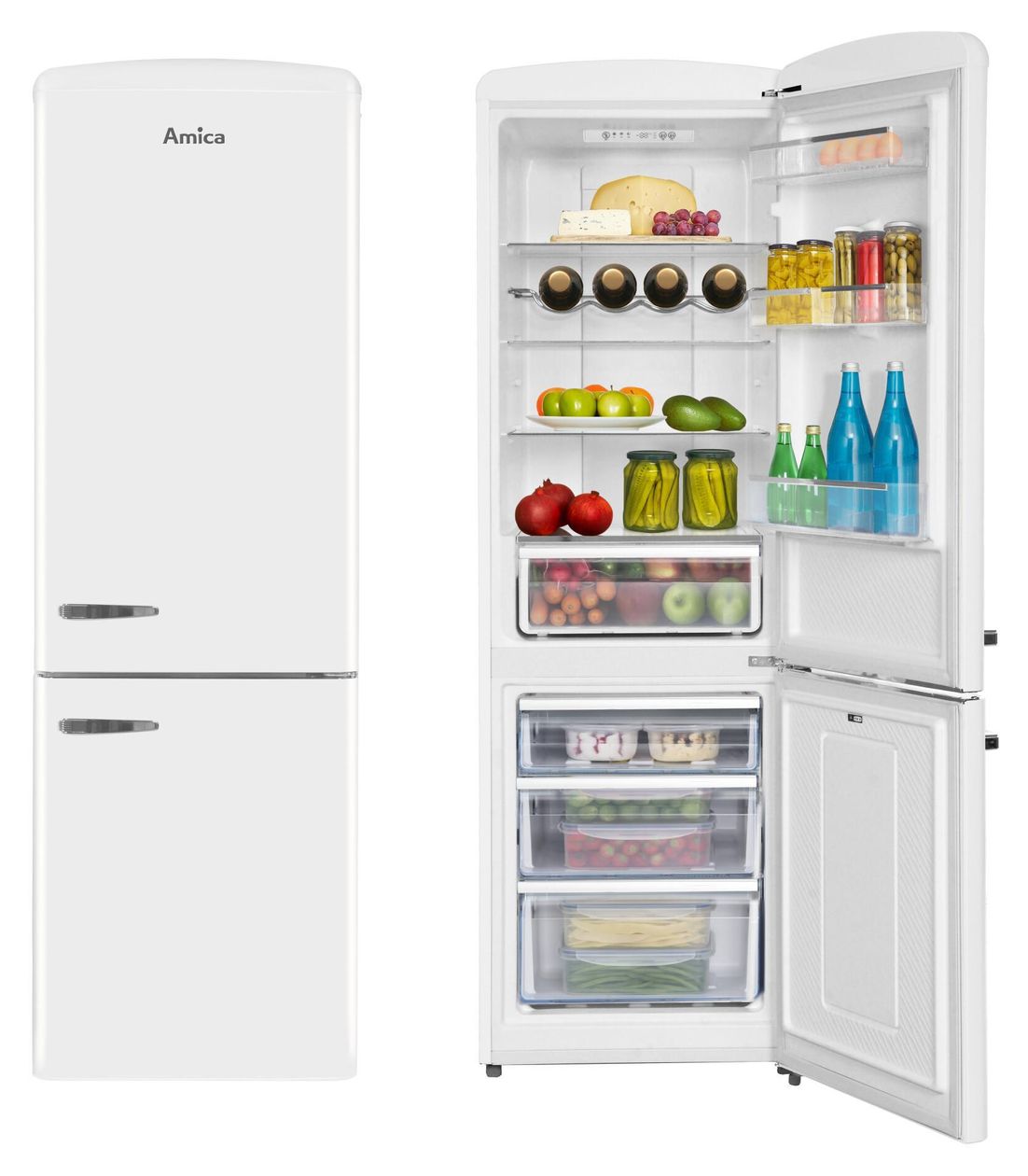 KGCR387109W 234 l / 96 l Kühl-Gefrierkombi freistehend NoFrost 196 kWh Jahr  (Weiß) 