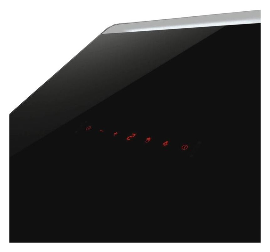 KHF695801S Abluft/Umluft Dunstabzugshaube/Esse Wand 80 cm (Schwarz) 