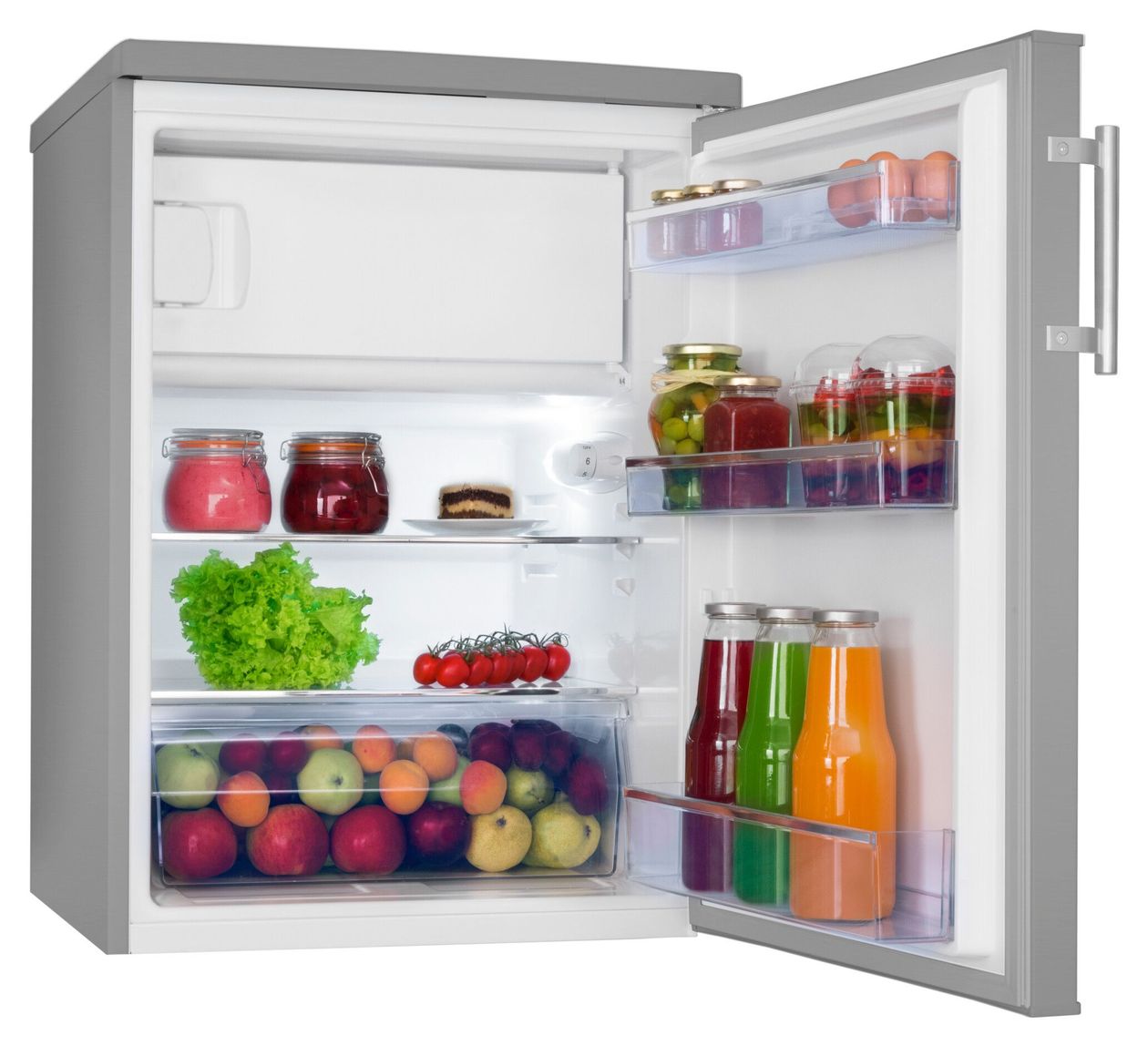 KS361115E 136 l / 117 l Tischkühlschrank EEK: D 118 kWh Jahr  (Edelstahl) 