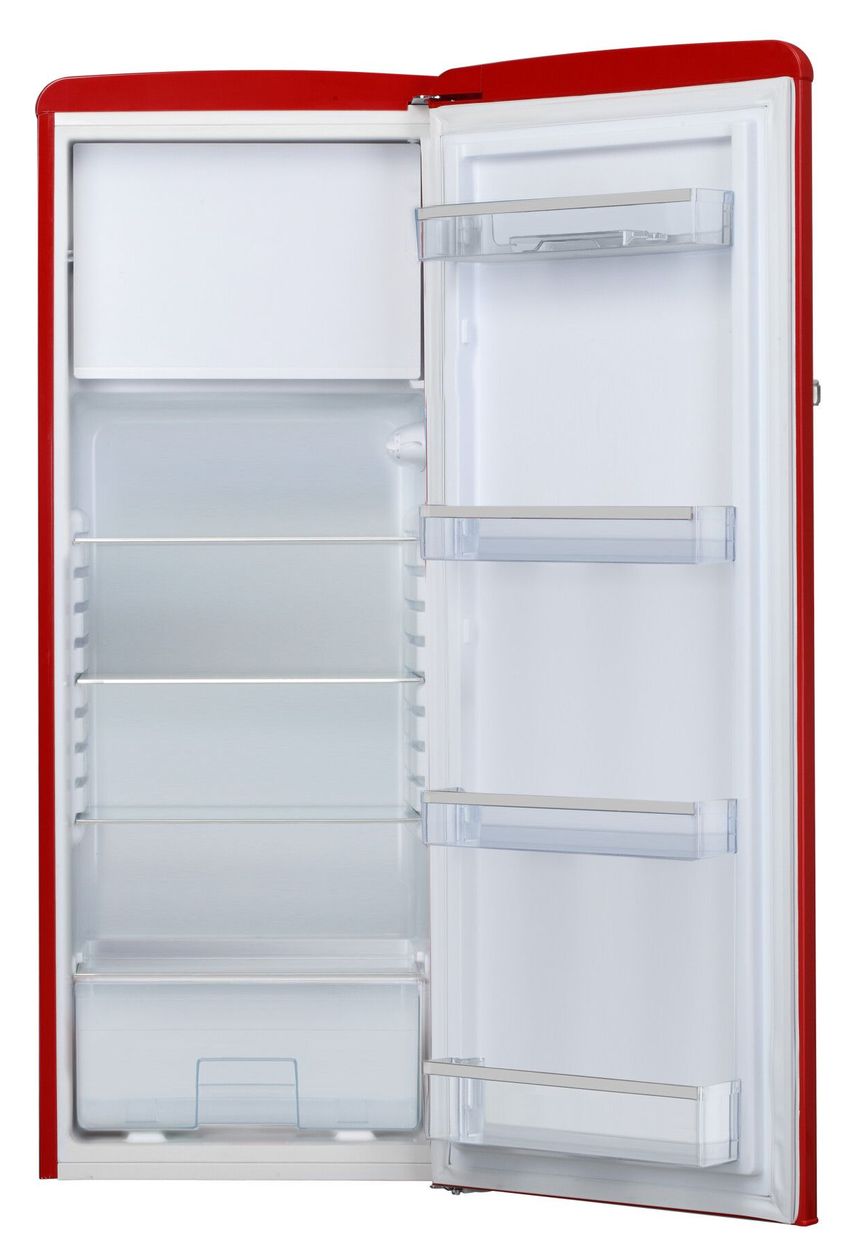 KSR364150R 218 l / 194 l Kühlschrank freistehend EEK: E 157 kWh Jahr  (Rot) 